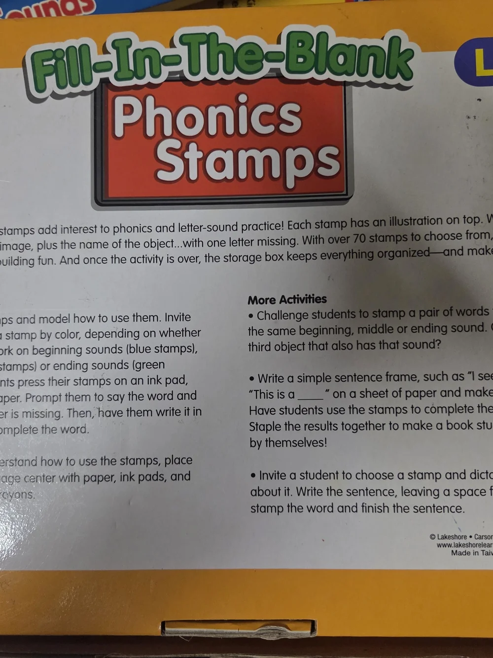 Phonics Stamps Learning Set - Picture 3 of 3